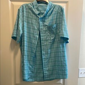 Under Armour Blue Casual Button Down Shirt Lightweight